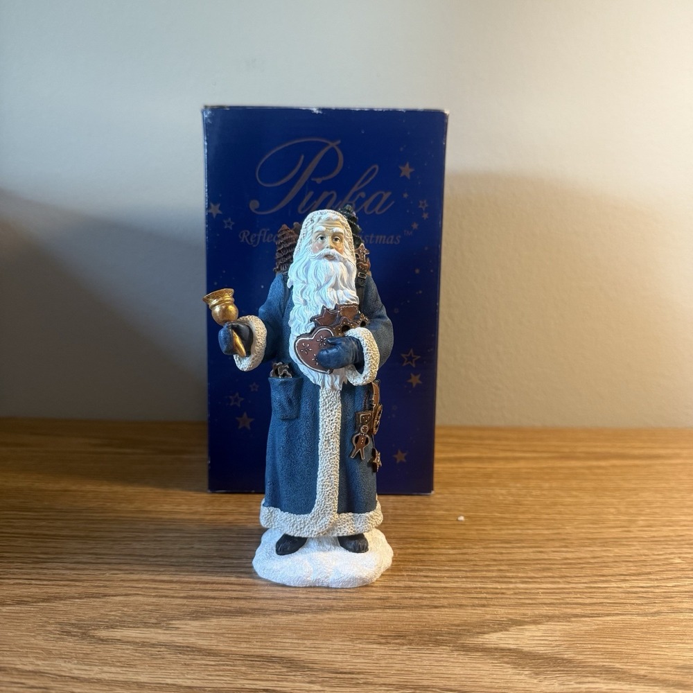 Pipka Figurine & Box Gingerbread‎ Santa 6.5" 4788/9700 Reflections Christmas